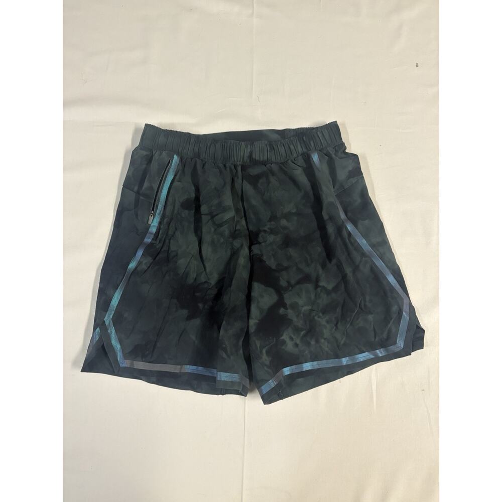 Lululemon Surge Short Mens Small Gray Reflective Performance Athletic 6" Unlined